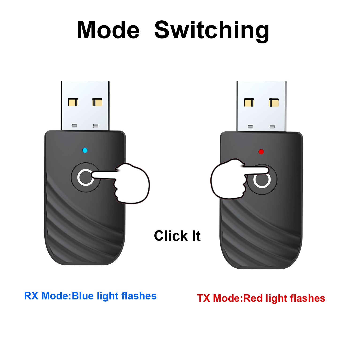 eprolo 3-in-1 Bluetooth 5.0 adapter for car, computer, and TV with AUX, receiver, and transmitter functions, compact and portable design