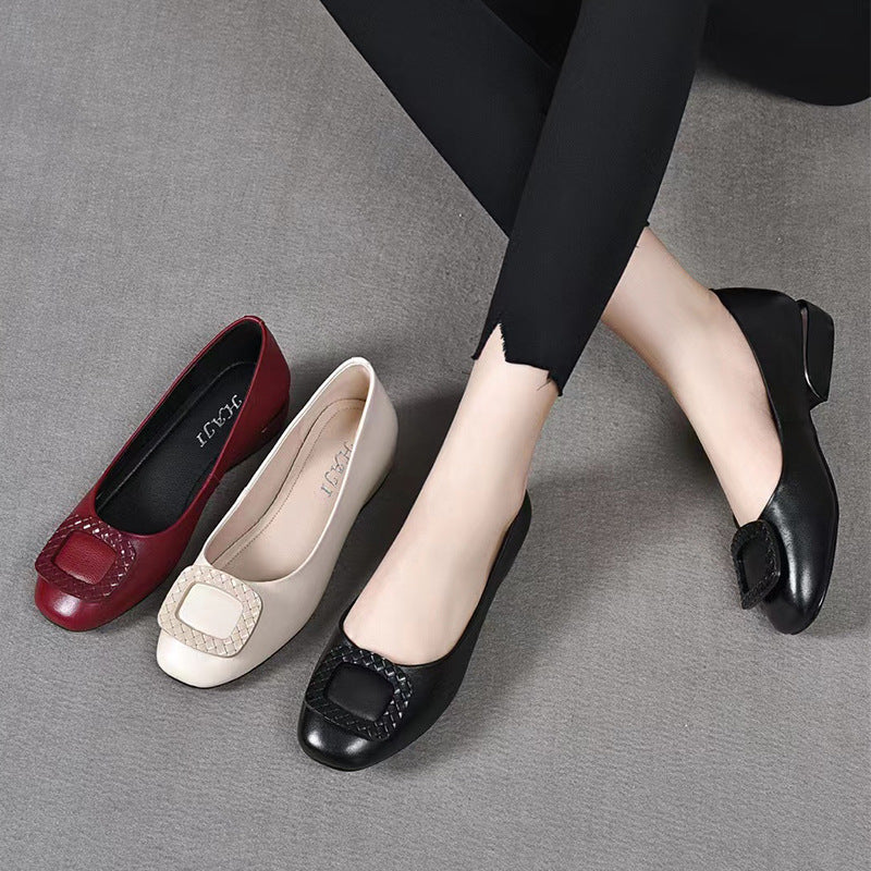 Comfortable Women's Flat Shoes with Wedge Heel, for Middle-Aged and Elderly Women - American Smart