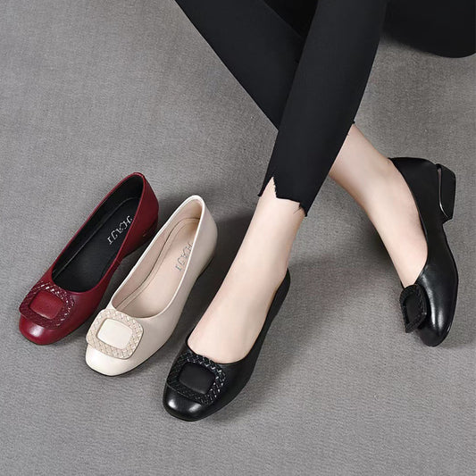 Comfortable Women's Flat Shoes with Wedge Heel, for Middle-Aged and Elderly Women - American Smart