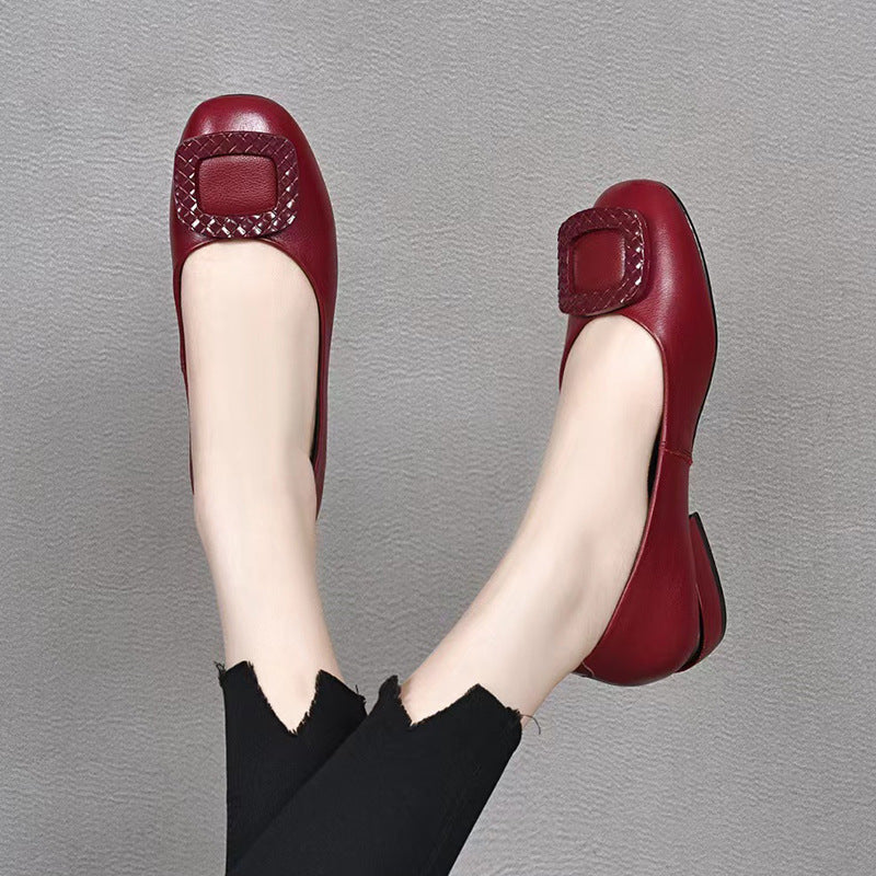 Comfortable Women's Flat Shoes with Wedge Heel, for Middle-Aged and Elderly Women - American Smart