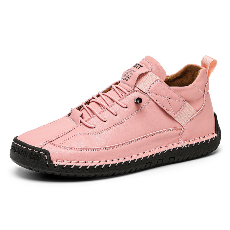 Casual Women's Shoes with Hand-Stitched Details, Oversized Comfortable Design - American Smart