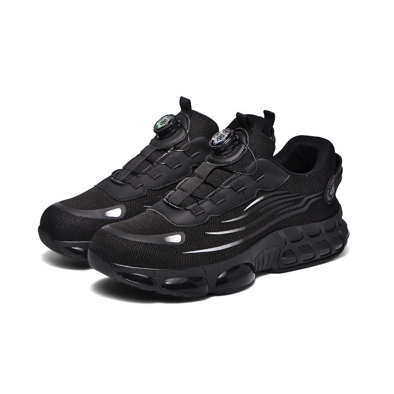 Eprolo mesh knit safety work shoes with breathable design and puncture-resistant sole, providing comfortable protective footwear.