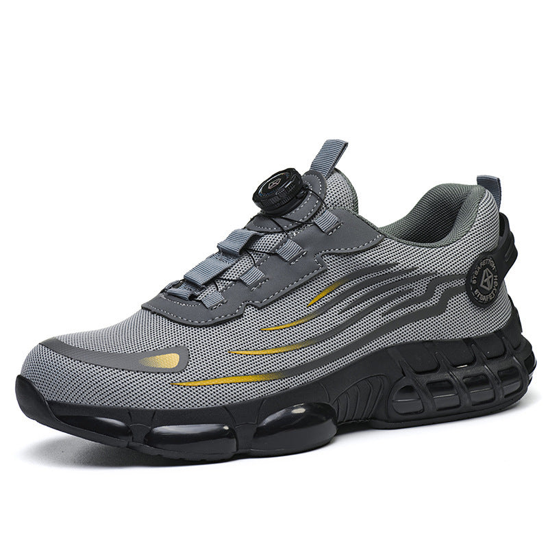 eprolo mesh knit safety work shoes with breathable mesh, comfortable fit, and puncture-resistant protective footwear.