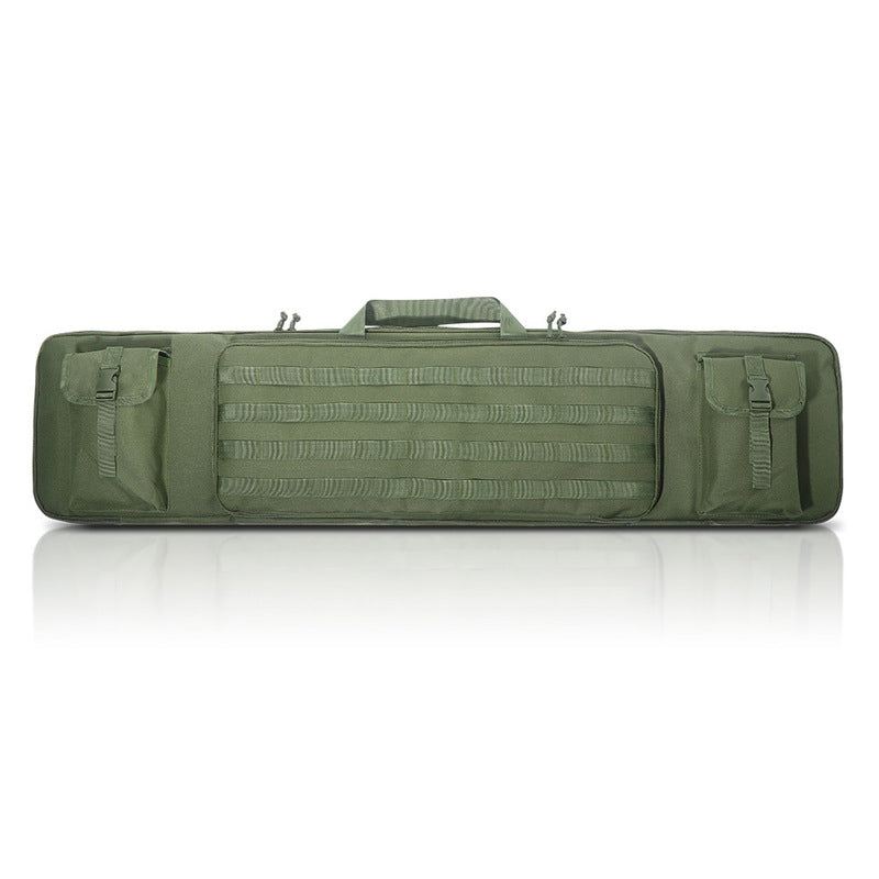 eprolo tactical rifle bag with 120cm and 90cm compartments, durable gun case for hunting and shooting, includes pistol holster