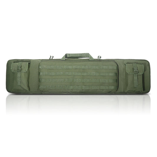 eprolo tactical rifle bag with 120cm and 90cm compartments, durable gun case for hunting and shooting, includes pistol holster