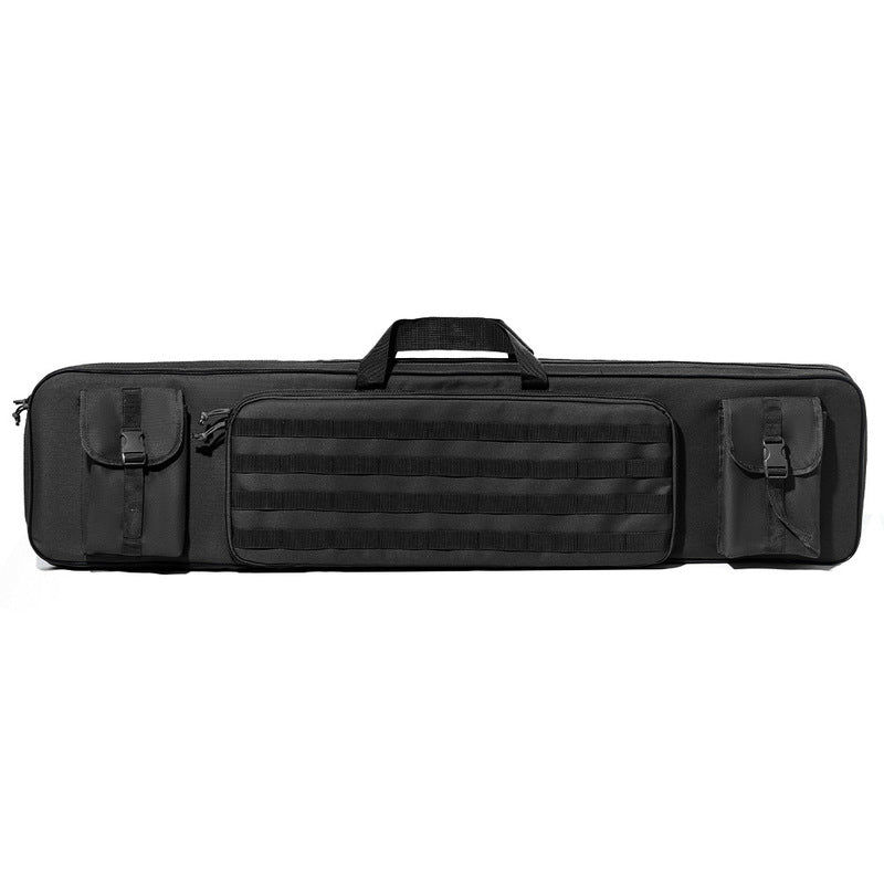 eprolo tactical rifle bag with 120cm and 90cm compartments, durable gun case with pistol holster for hunting and shooting.