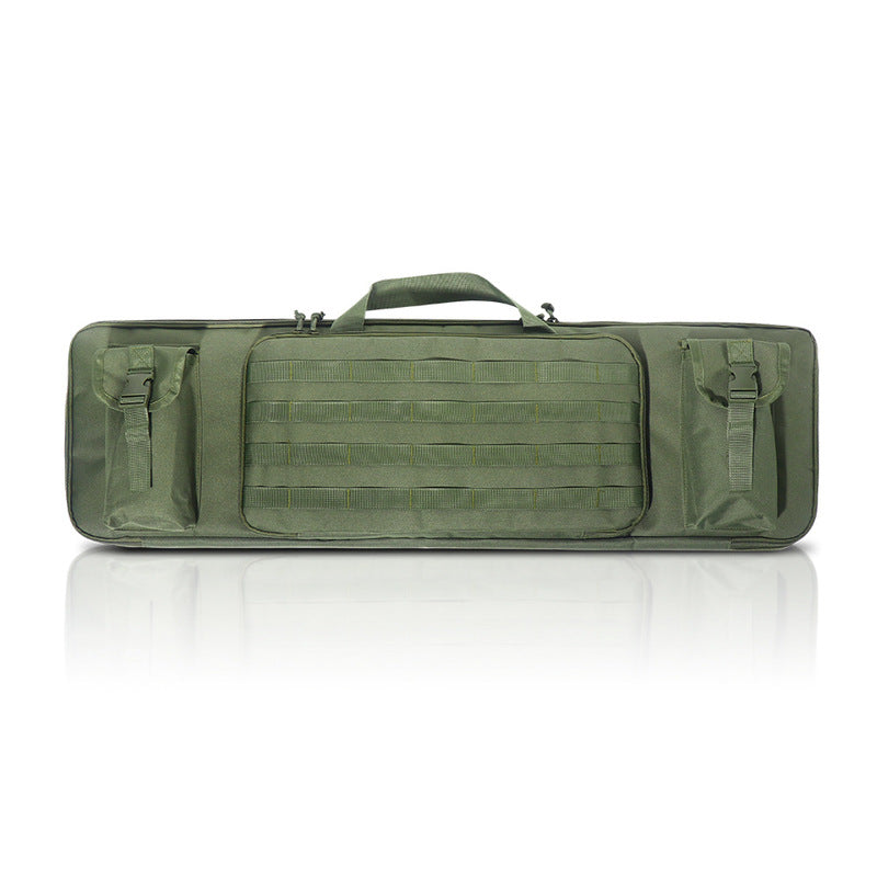 Eprolo tactical rifle bag with 120cm and 90cm compartments, pistol holster, durable gun case for hunting and shooting.