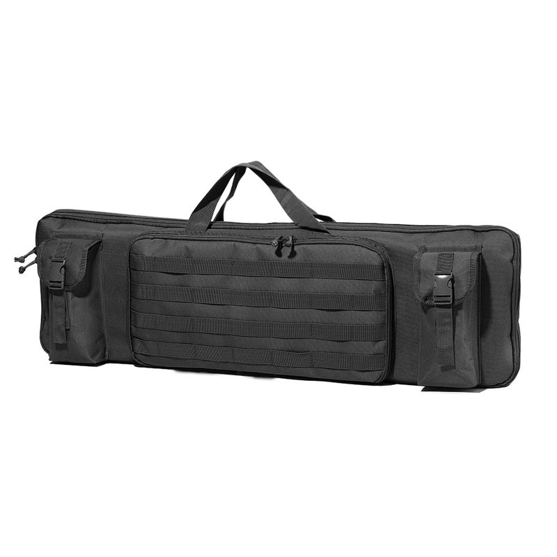 Eprolo tactical rifle bag with 120cm and 90cm compartments, durable gun case with pistol holster for hunting and shooting.