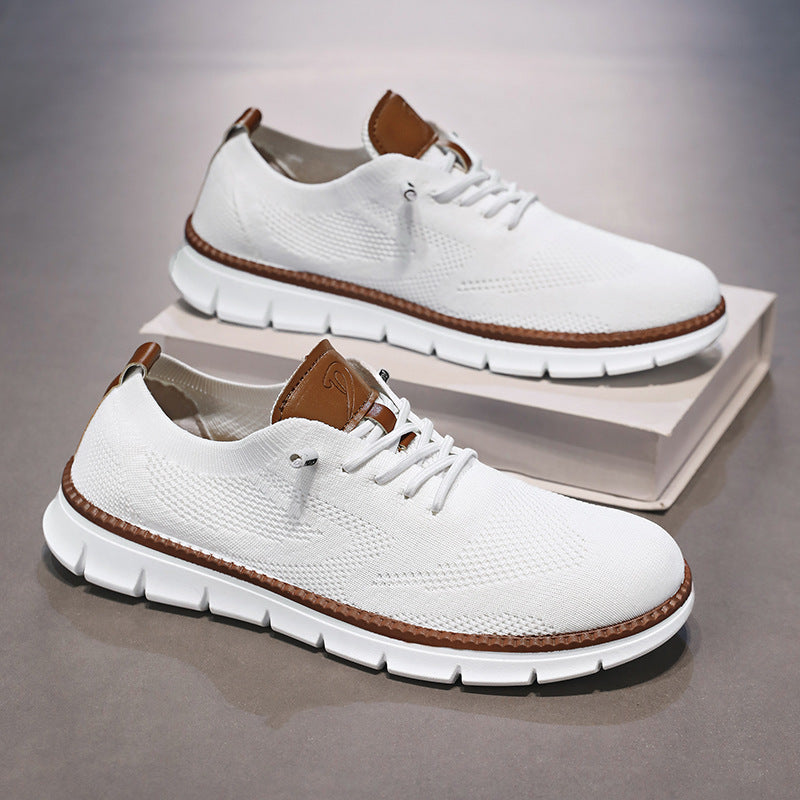 Trendy men's work sneakers by eprolo, featuring a sleek design, breathable fabric, and sturdy sole suitable for workwear.