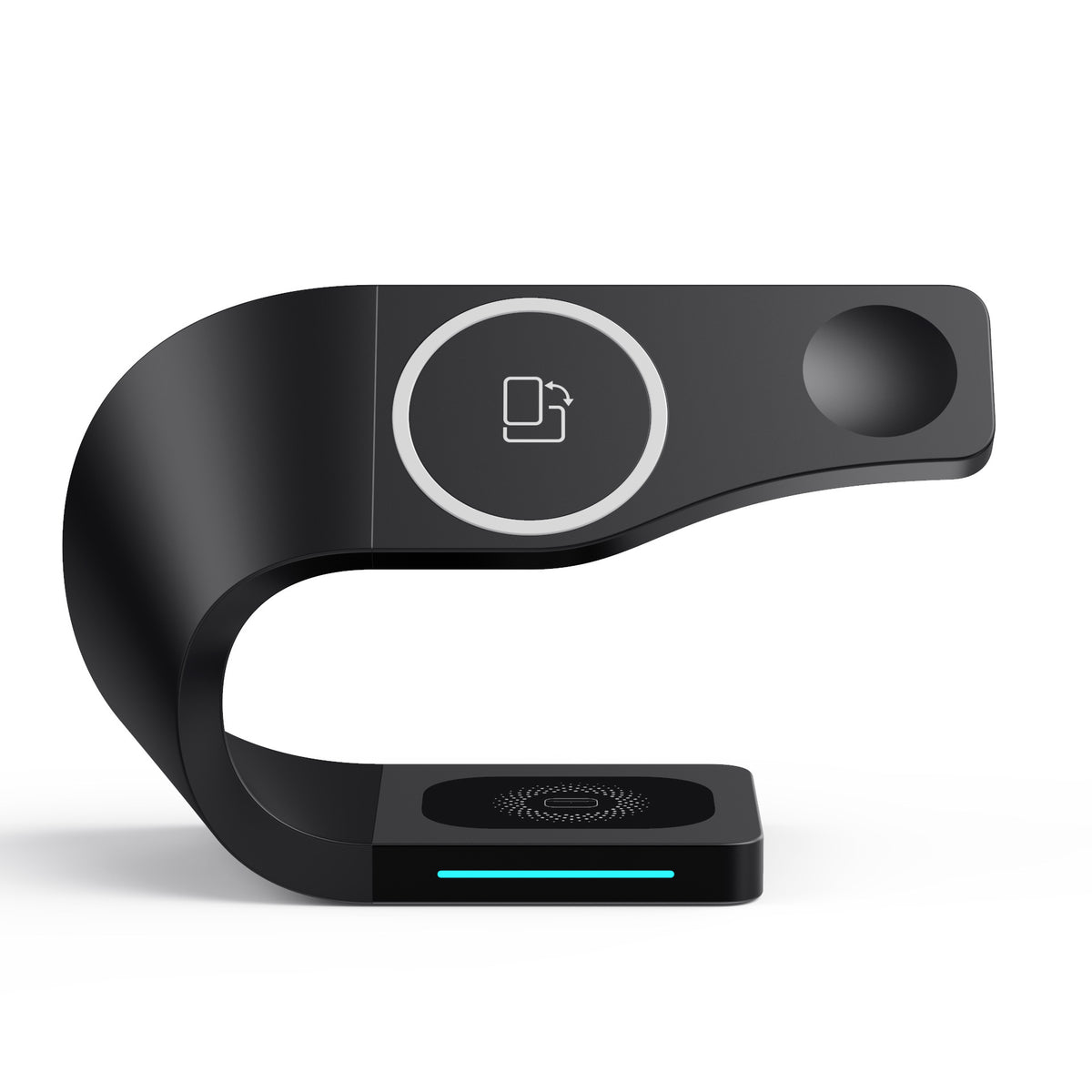 eprolo 4-in-1 magnetic wireless charger for iPhone 12, Apple Watch, and headphones, showcasing sleek charging pads and connectors