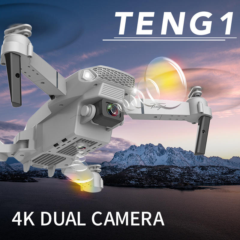 E88 Drone HD Camera Quadcopter Long Range Air Pressure Fixed Height Children's Remote Control Aircraft Drone - American Smart