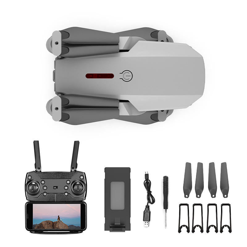 E88 Drone HD Camera Quadcopter Long Range Air Pressure Fixed Height Children's Remote Control Aircraft Drone - American Smart