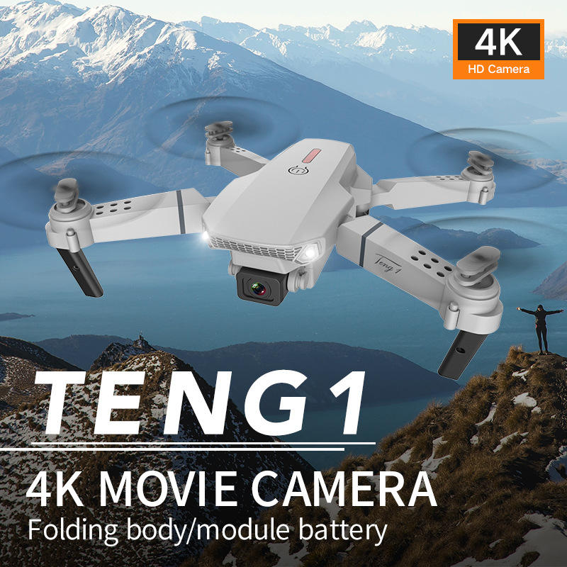 E88 Drone HD Camera Quadcopter Long Range Air Pressure Fixed Height Children's Remote Control Aircraft Drone - American Smart