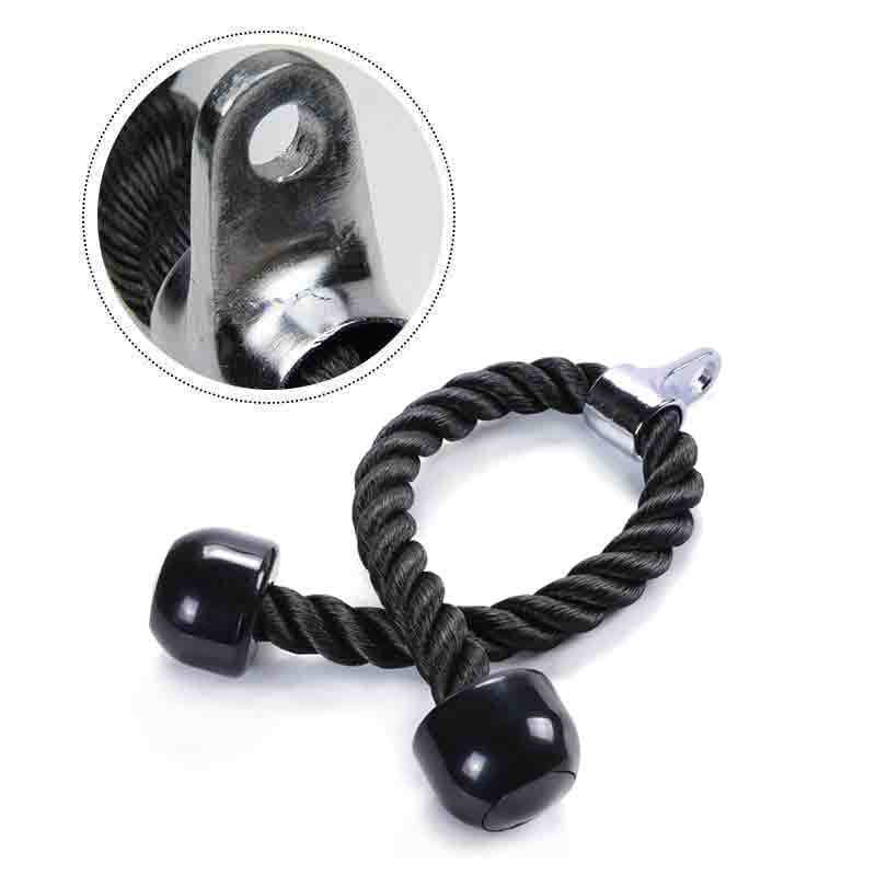 Eprolo triceps and biceps pull rope with double-headed design for gym fitness, down pressure workout, and strength training exercises.
