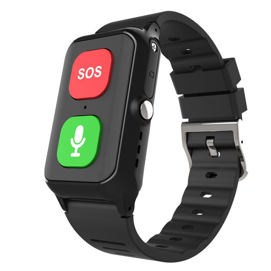 A70 Elderly GPS Positioning Watch Locator With Heart Rate Measurement Body Temperature Smart Bracelet - American Smart