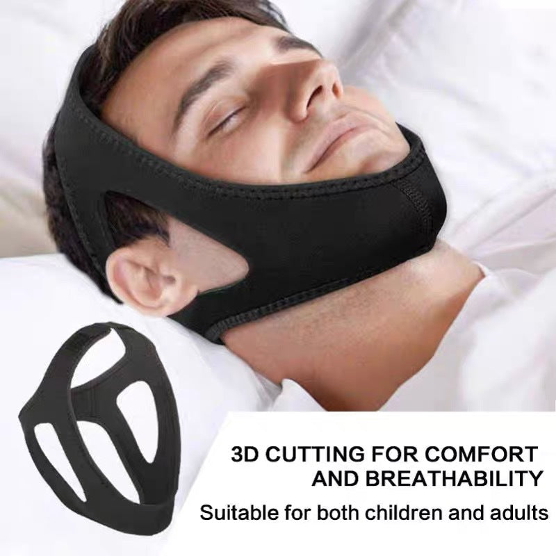 Anti-Snoring Chin Strap with Mouth Breathing Correction, Snore Reduction Device, - American Smart