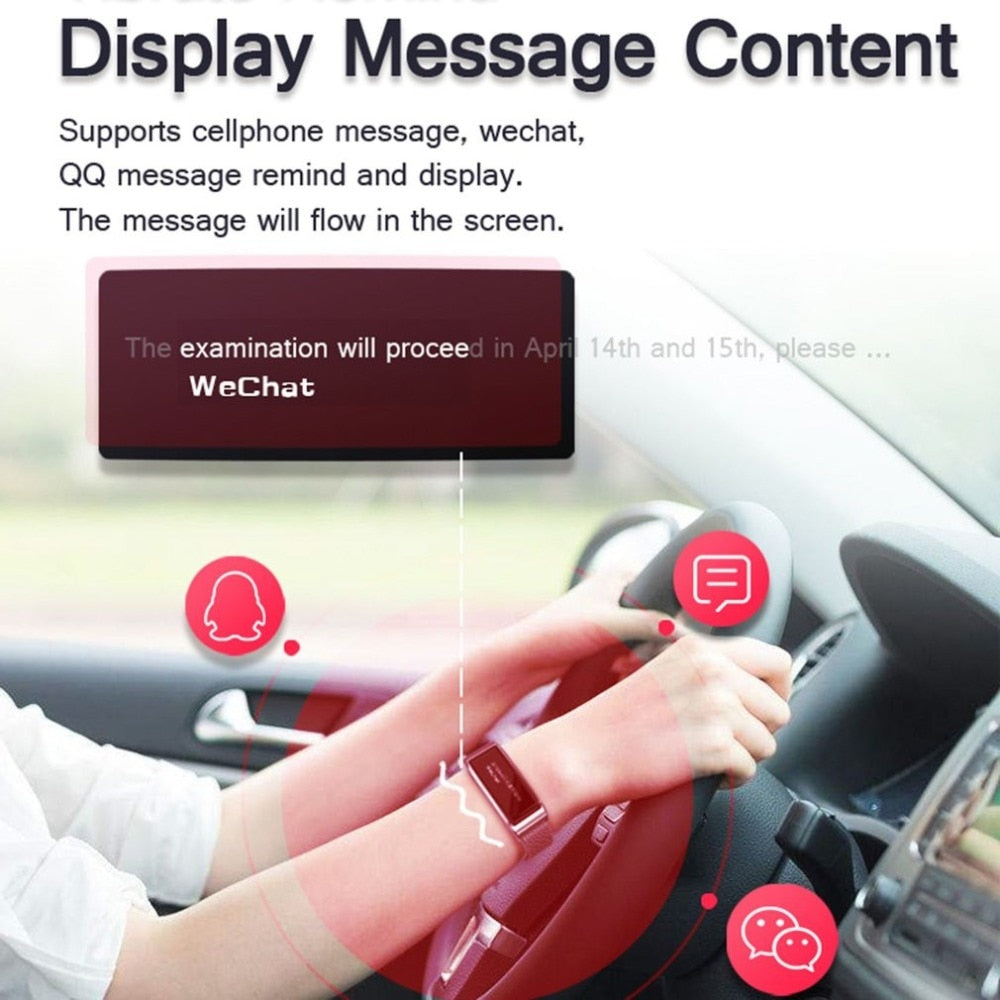 B29 Smart Band Metal Strap Sports Wristband IP67 Waterproof Pedometer Sleep Monitor Health Smart Bracelet - American Smart