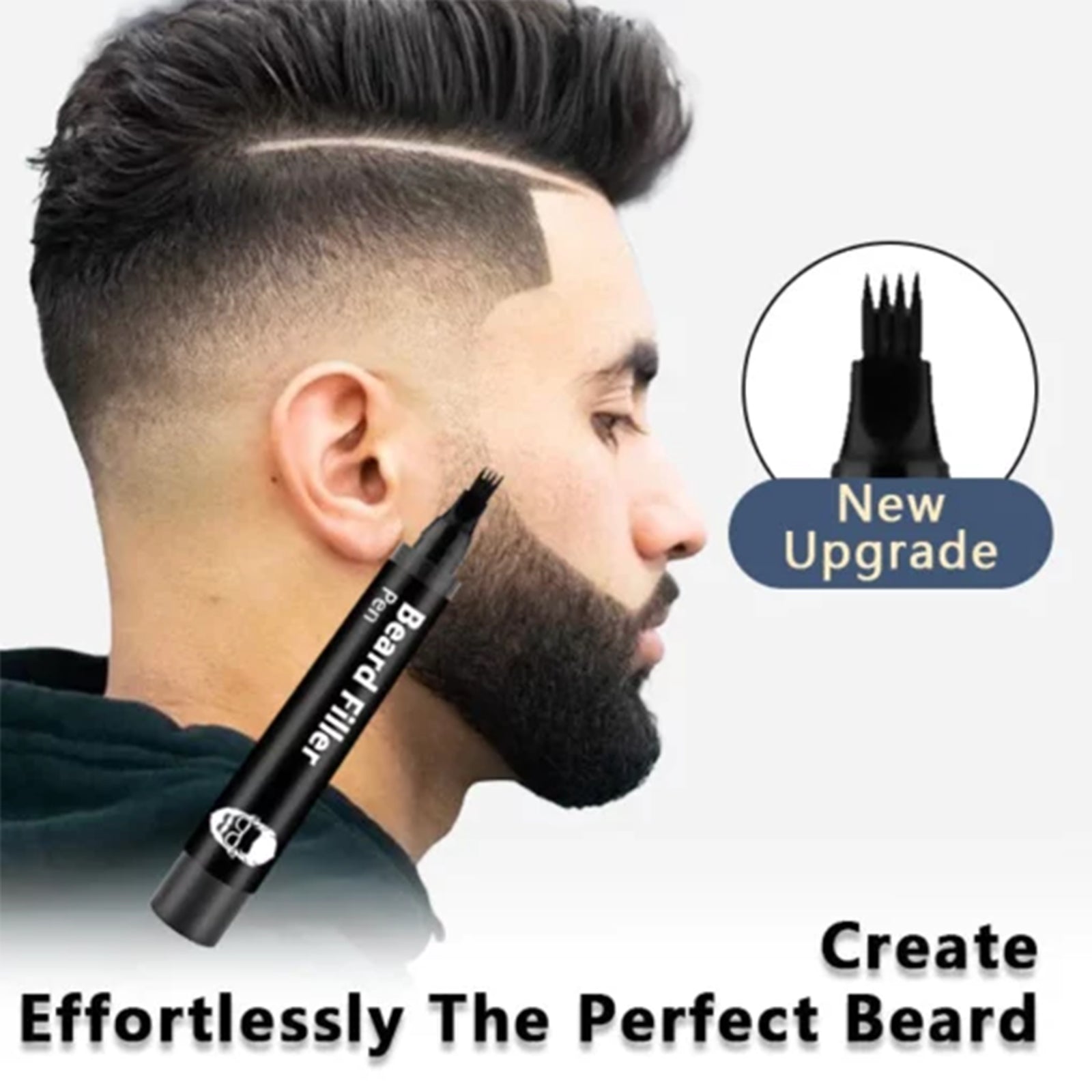 Beard Filler Pen, Detachable And Easy-To-Use Filler Pens Make It Easy To Create A Bushy Beard Hairline - American Smart