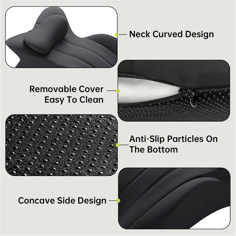 Bed Rest Pillow for Sitting Up in Bed, Couples Cuddle Pillow, Memory Foam Lumbar Support Cushion - American Smart