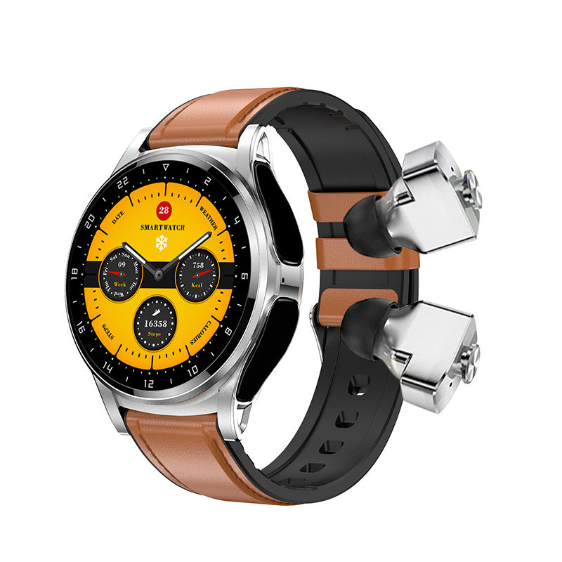Eprolo GT66 smart watch with TWS Bluetooth headset, multi-sport mode, heart rate, and sleep monitoring features.