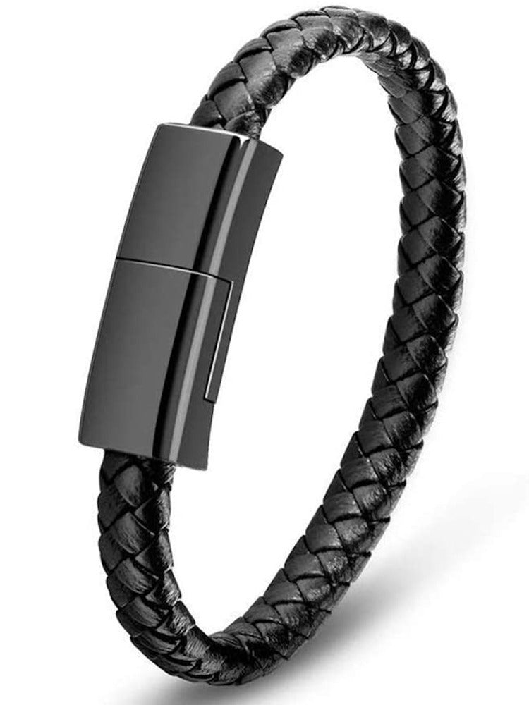 Bracelet style data cable suitable for Apple Android fast power bank short charging cable - American Smart