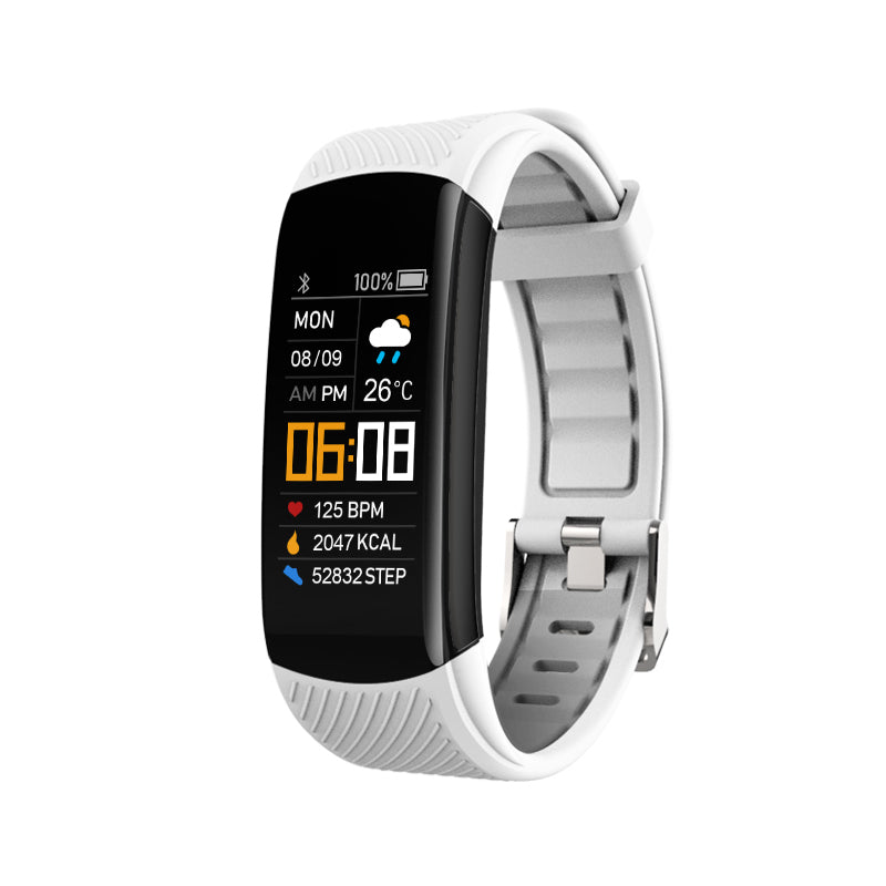 Black eprolo C5S smart sports bracelet with pedometer, heart rate, blood pressure, and blood oxygen health monitoring features.