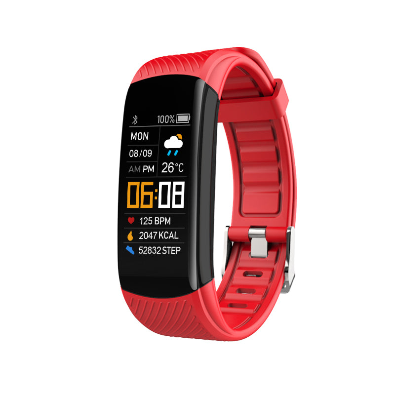 Black eprolo C5S Smart Bracelet with display showing heart rate, blood pressure, blood oxygen, and sports activity tracking.