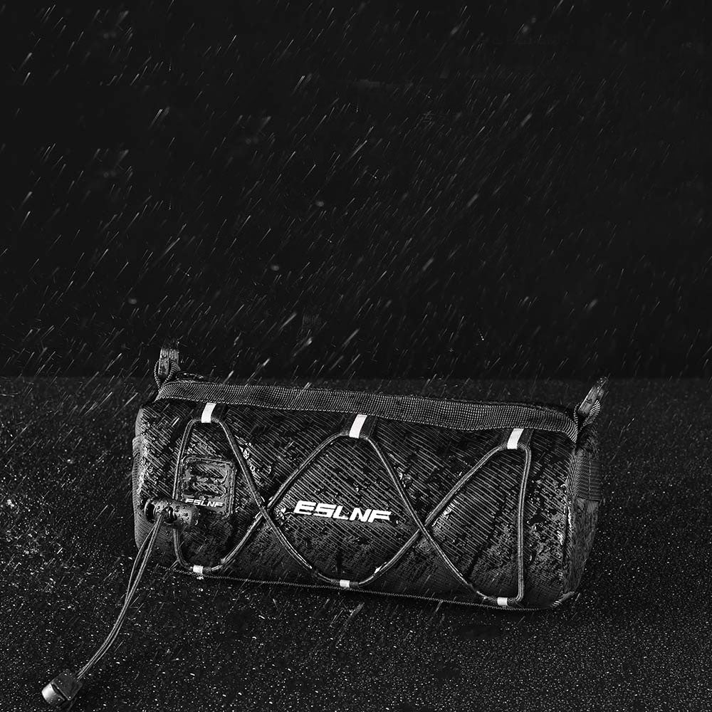 Eprolo bicycle front bag mounted on mountain bike, large waterproof storage bag for outdoor riding and driving.