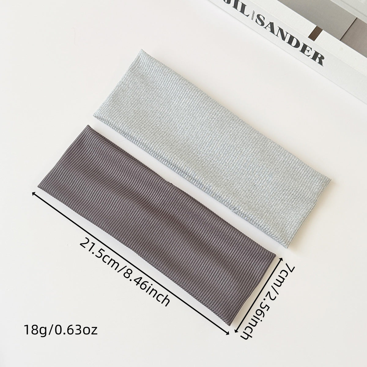 Cotton Elastic Headband Wide Sweat-Absorbent Band, Solid Color, Multi-Functional Headwear - American Smart