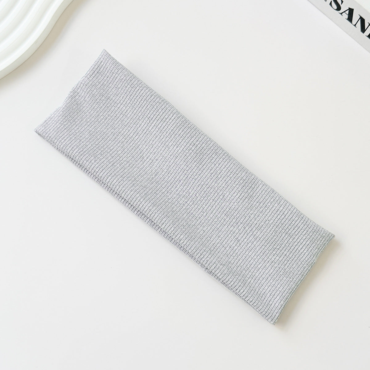Cotton Elastic Headband Wide Sweat-Absorbent Band, Solid Color, Multi-Functional Headwear - American Smart