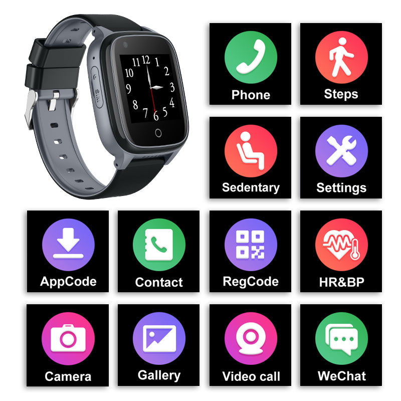 D32 Elderly Positioning Phone Watch 4G Anti-Lost Waterproof Smart Phone Watch With GPS Positioning - American Smart