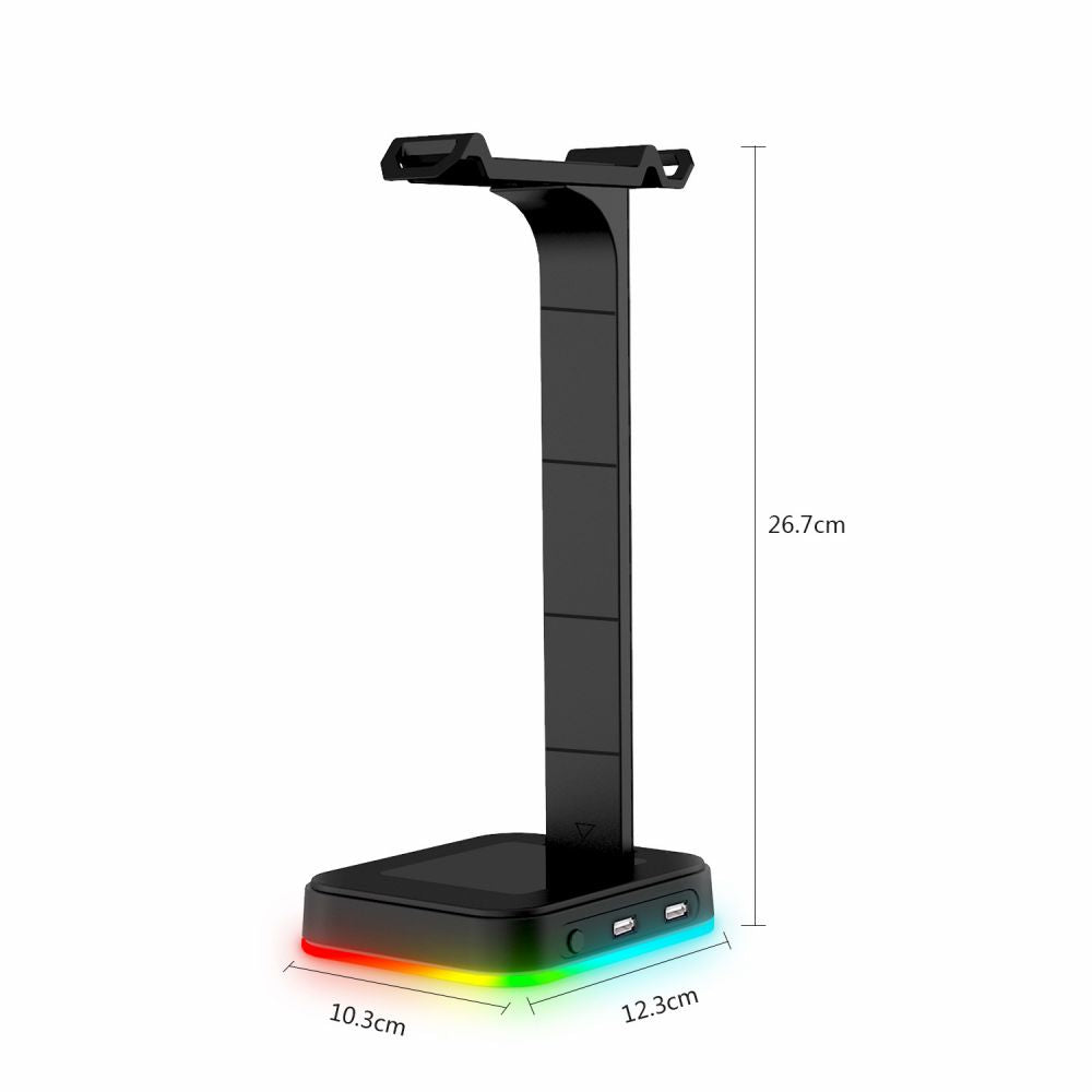 Earphone holder RGB Amazon hot item color changing, luminous, dazzling with lights e-sports RGB headphone holder - American Smart