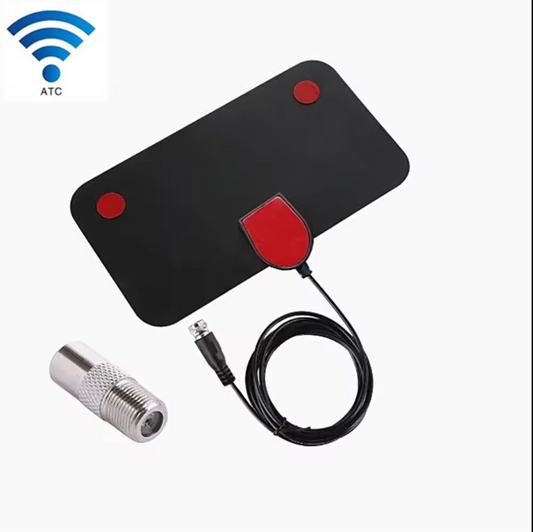 eprolo digital indoor TV antenna showing UHF and VHF ports with a sleek design for 4K HDTV reception up to 100 miles.