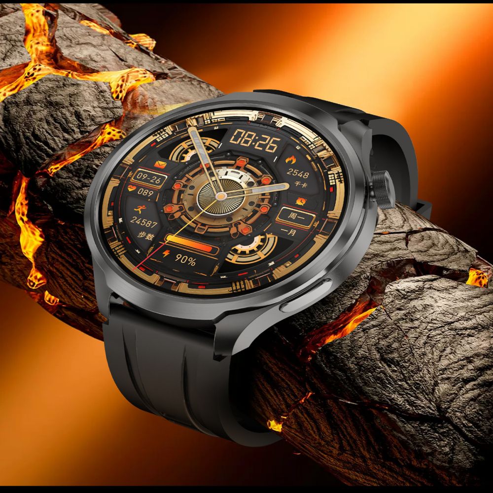 DK69 Bluetooth enabled smartwatch 1.85 display, heart rate compass, multi sport smartwatch - American Smart