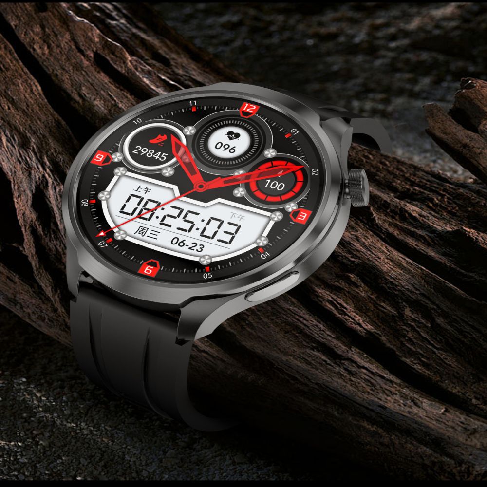 DK69 Bluetooth enabled smartwatch 1.85 display, heart rate compass, multi sport smartwatch - American Smart