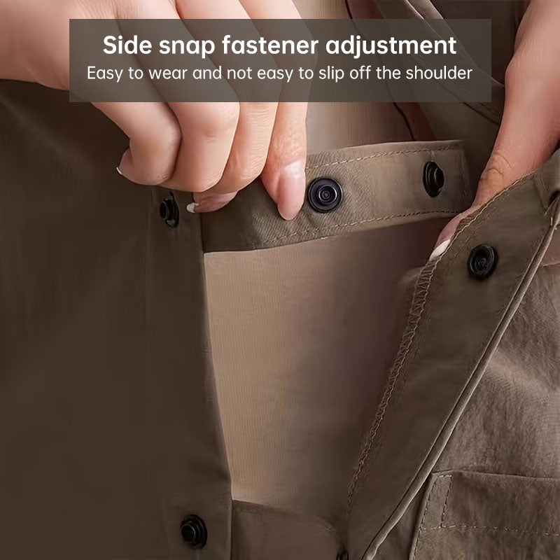 Double-Sided Waterproof Kitchen Apron – Adjustable Unisex Chef Apron, Pure Color Household Cooking Workwear - American Smart