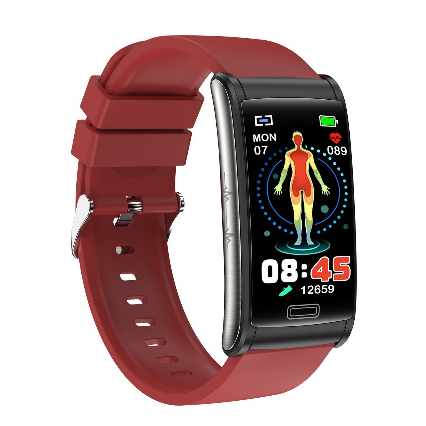 E600 1.47-inch Full touch screen Egg roll smartwatch ECG blood glucose oxygen health fitness E600 smart watch band Bracelet - American Smart