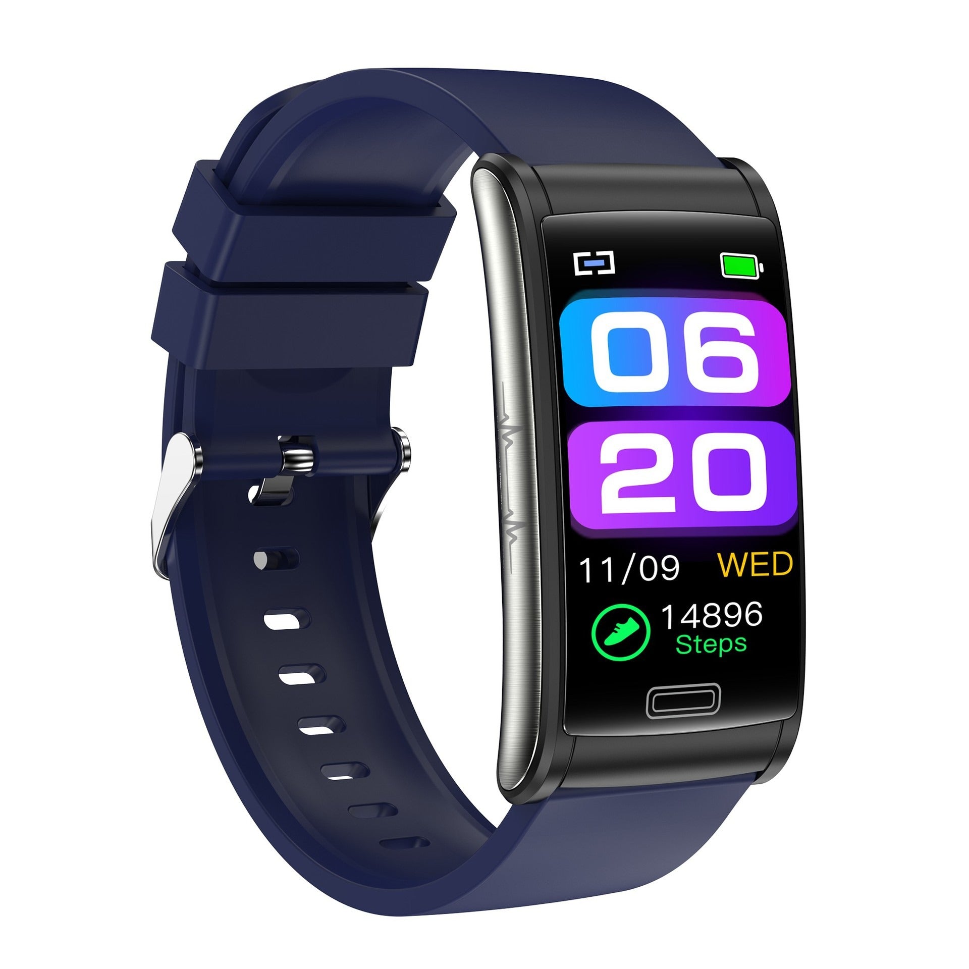 E600 1.47-inch Full touch screen Egg roll smartwatch ECG blood glucose oxygen health fitness E600 smart watch band Bracelet - American Smart