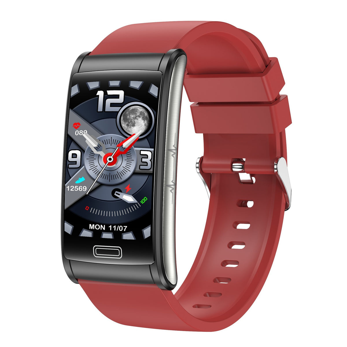 E600 1.47-inch Full touch screen Egg roll smartwatch ECG blood glucose oxygen health fitness E600 smart watch band Bracelet - American Smart