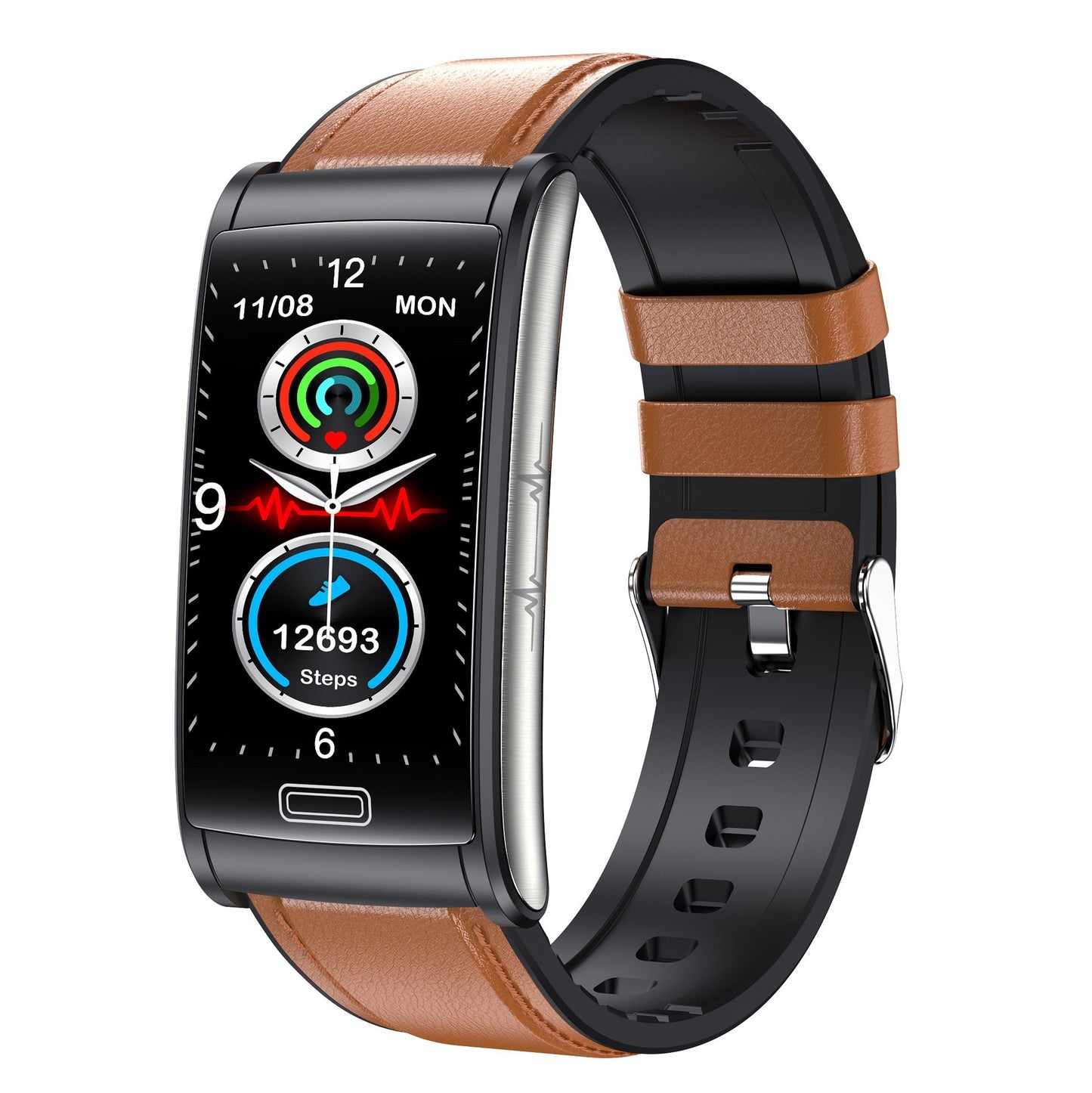 E600 1.47-inch Full touch screen Egg roll smartwatch ECG blood glucose oxygen health fitness E600 smart watch band Bracelet - American Smart
