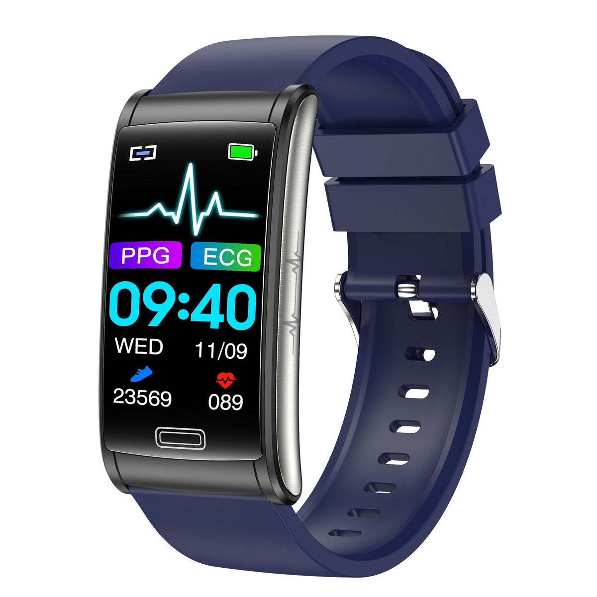 E600 1.47-inch Full touch screen Egg roll smartwatch ECG blood glucose oxygen health fitness E600 smart watch band Bracelet - American Smart