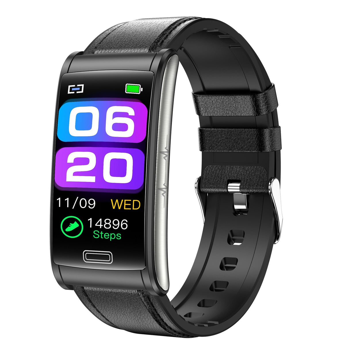 E600 1.47-inch Full touch screen Egg roll smartwatch ECG blood glucose oxygen health fitness E600 smart watch band Bracelet - American Smart