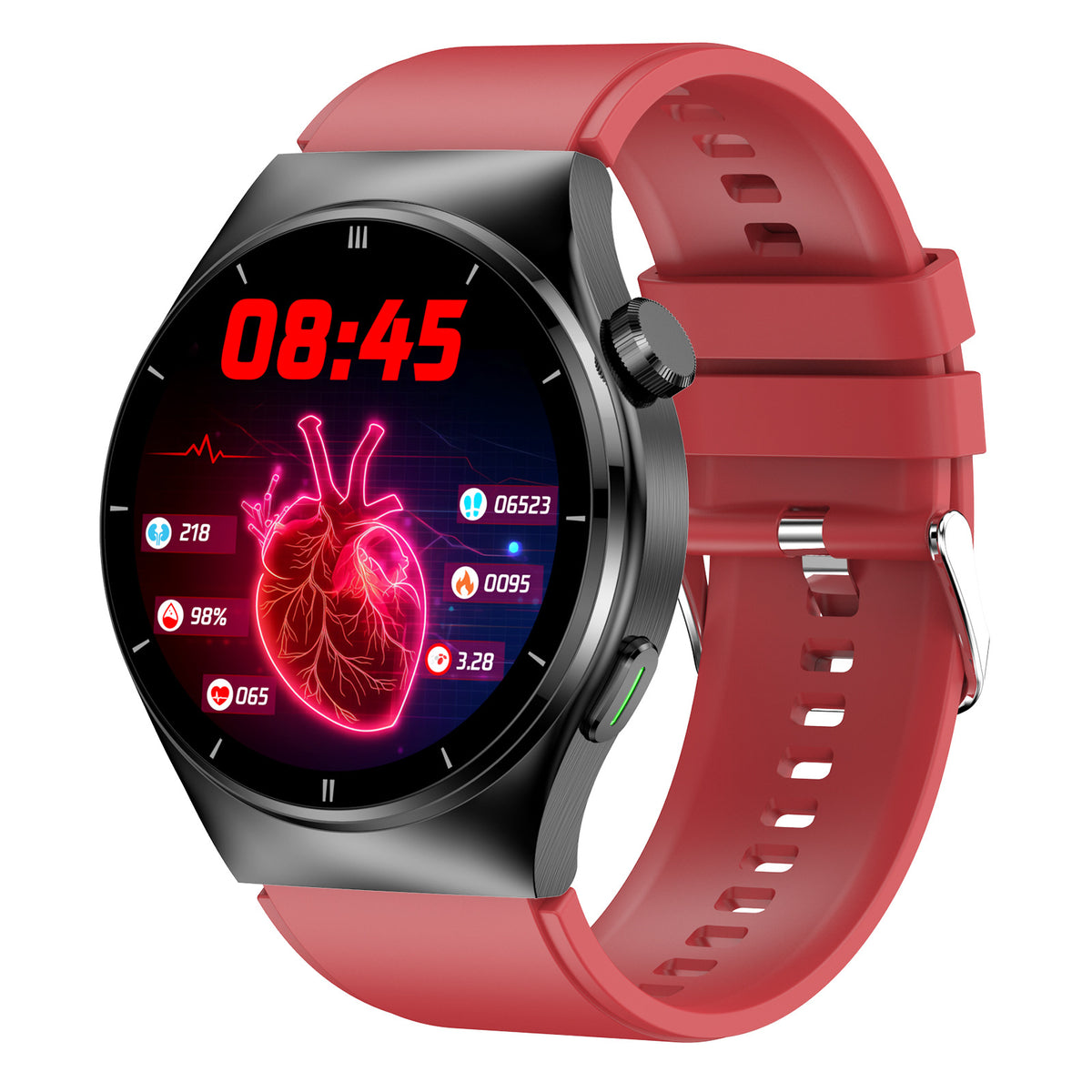 Eprolo F320 smart watch with Bluetooth call, heart rate, blood sugar, body temperature, and lipid monitoring features.