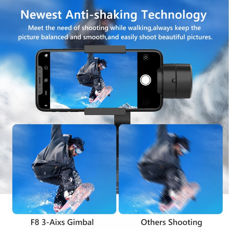 eprolo F8 mobile phone camera stabilizer, handheld three-axis anti-shake platform for TikTok live and short videos.