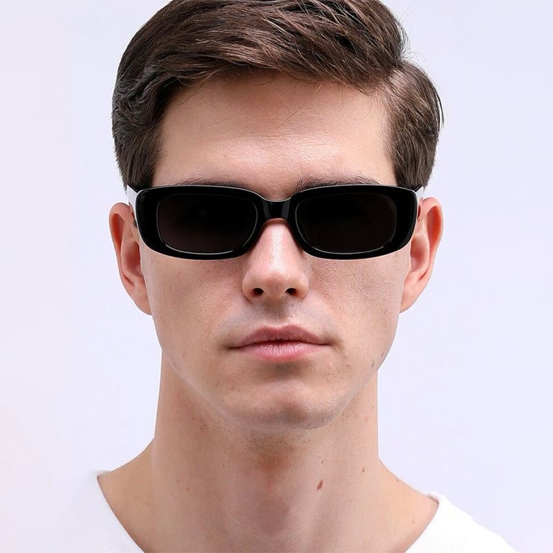 Eprolo men's small frame sunglasses and women's retro glasses with fashionable design and dark tinted lenses.