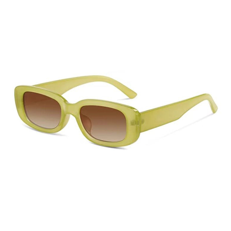 Men's and women's small frame sunglasses by eprolo featuring a fashionable retro design with dark tinted lenses.