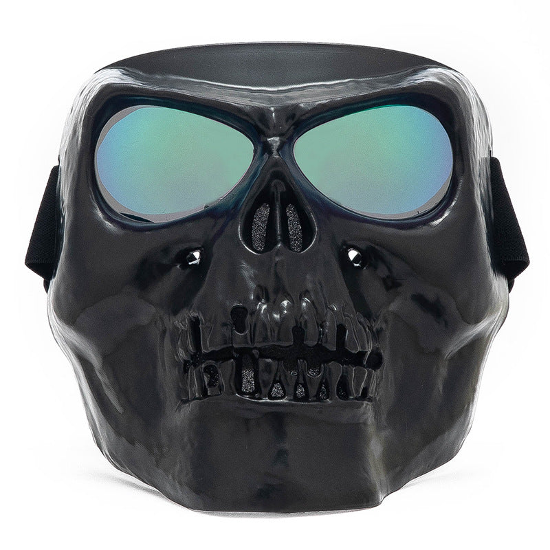 Eprolo retro Harley skull goggles mask for motorcycle riding, tactical outdoor sports, windproof and sand-resistant protective gear
