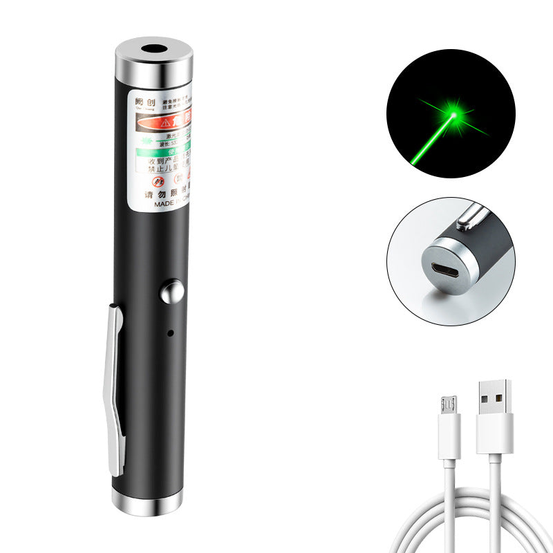 eprolo 2-in-1 detachable mini green laser pointer with portable lamp holder, visible focus for hunting, teaching, and presentations