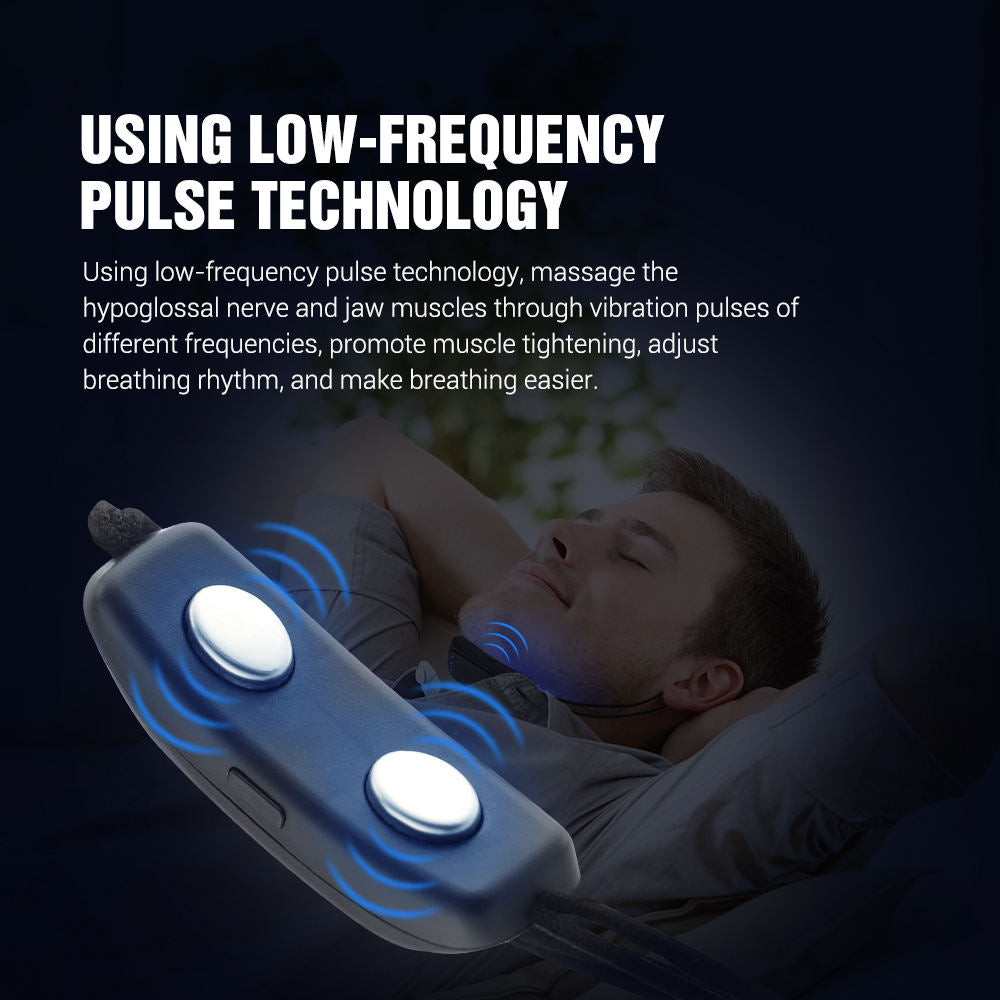 eprolo intelligent throat pulse stop snoring device for sleep, electric snoring corrector with ergonomic design