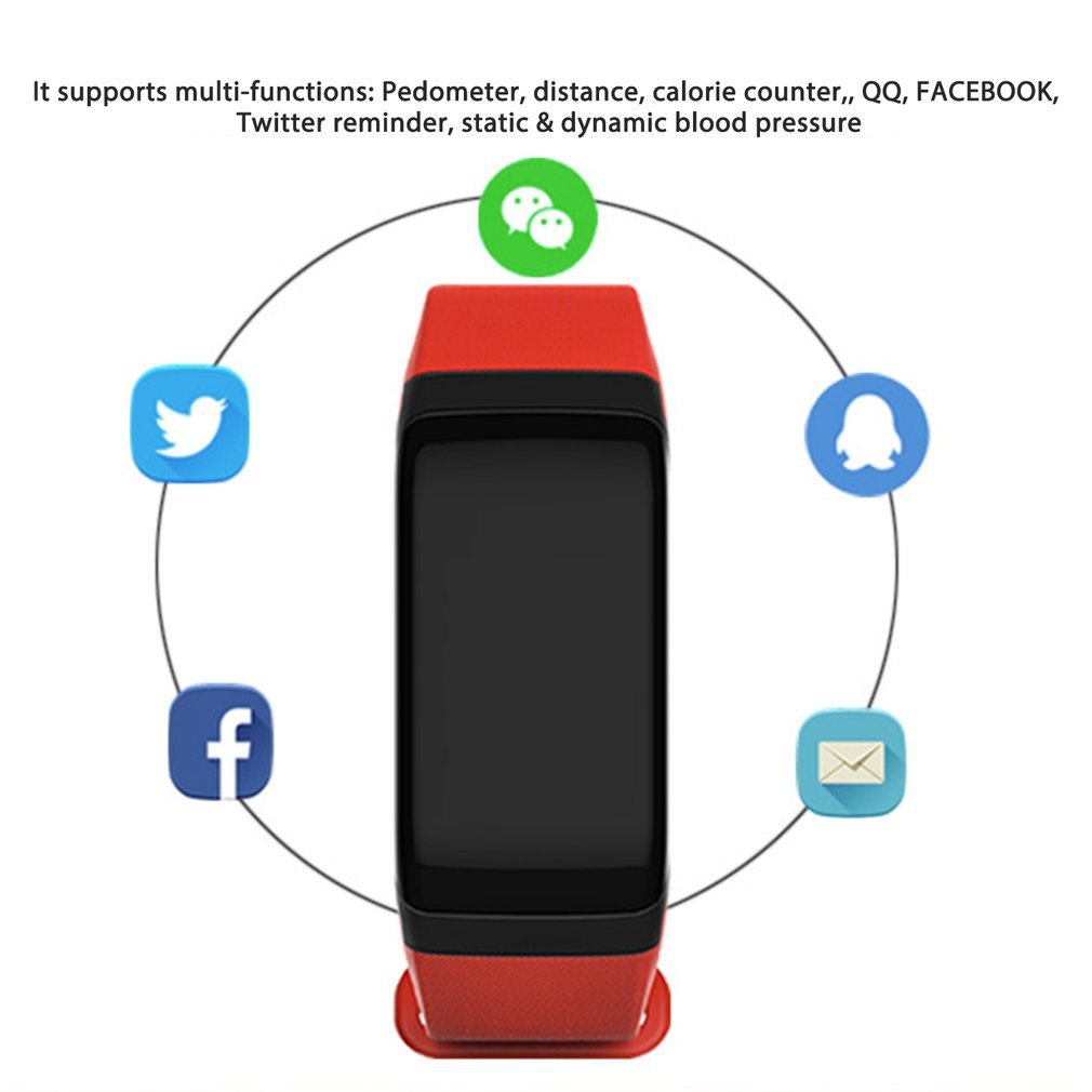 Eprolo waterproof men's F1 sports smart watch with heart rate, blood pressure monitor, oximetry, Bluetooth bracelet for women.